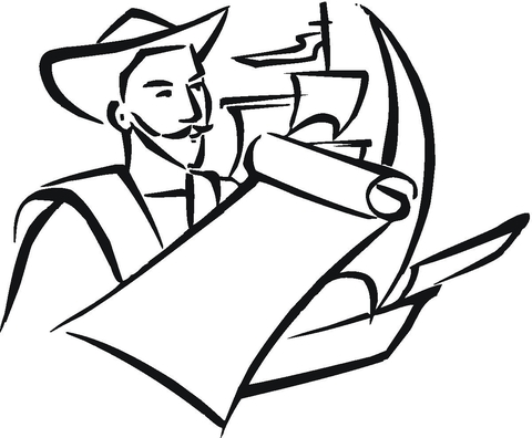 Columbus day coloring page free printable coloring pages