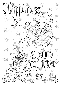 Creative haven afternoon tea coloring book adult coloring books food drink goodridge teresa books