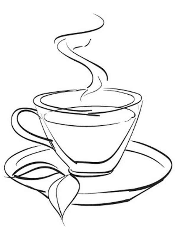 Coloring pages tea coloring pages for kids