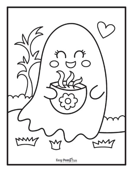 Printable ghost coloring pages â sheets