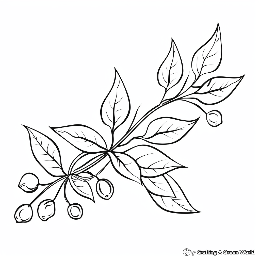 Fall leaves coloring pages