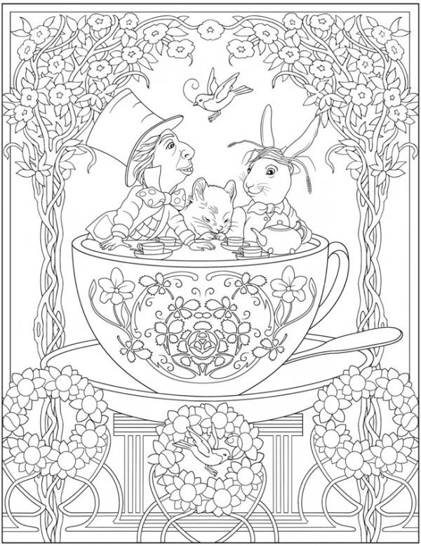 Download mad tea party coloring page designs coloring books disney coloring pages coloring pages