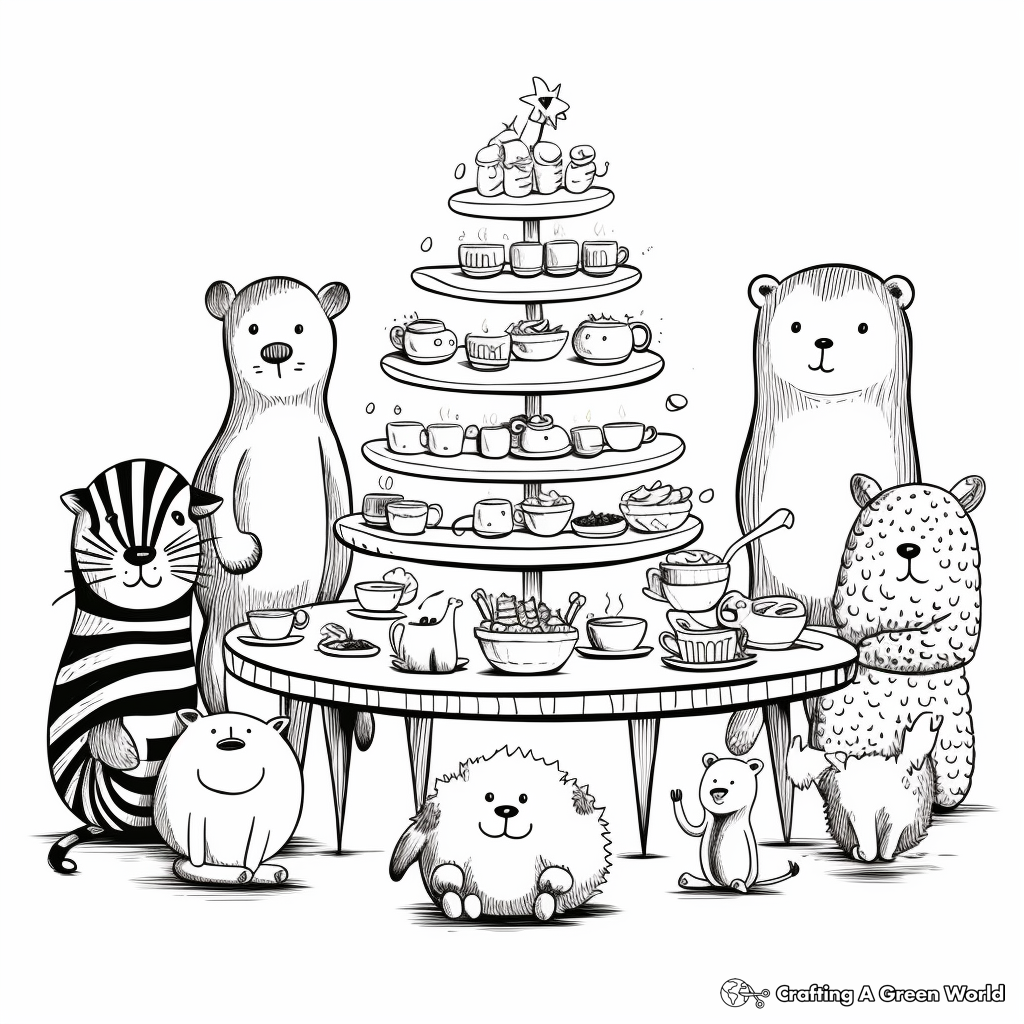 Party animal coloring pages
