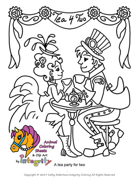 Steampunk coloring pages