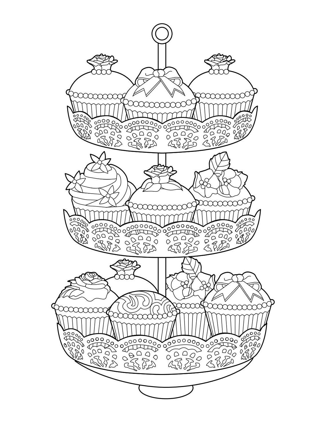Elegant tea party coloring book food coloring pages coloring books free coloring pages