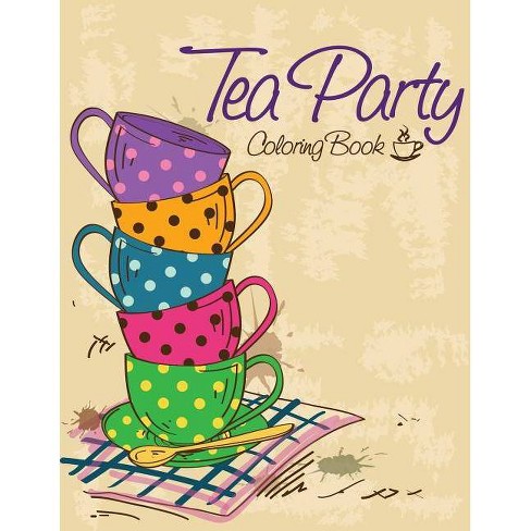 Tea party coloring book