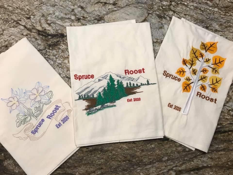 How to embroidery on flour sack dish towels