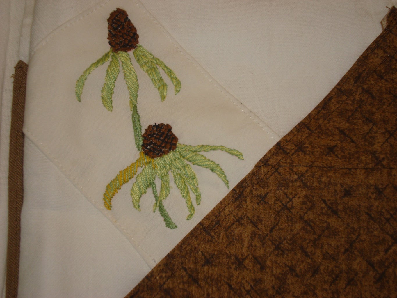 Embroidery tips and decorating plain white dish towels steps with pictures