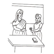 Top teachers day coloring pages for your little one