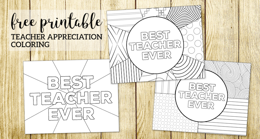 Teacher appreciation coloring pages