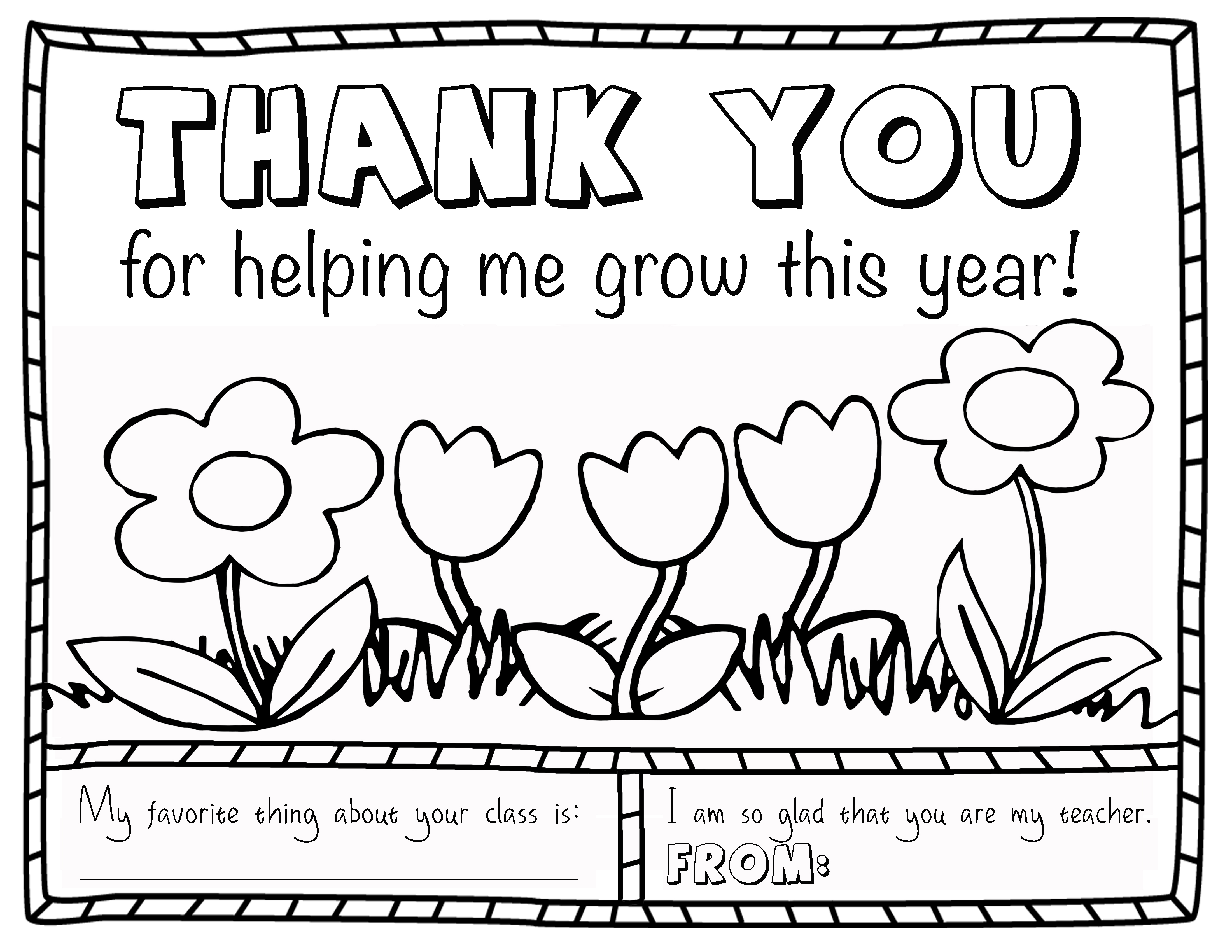 Free printable teacher appreciation worksheet collection