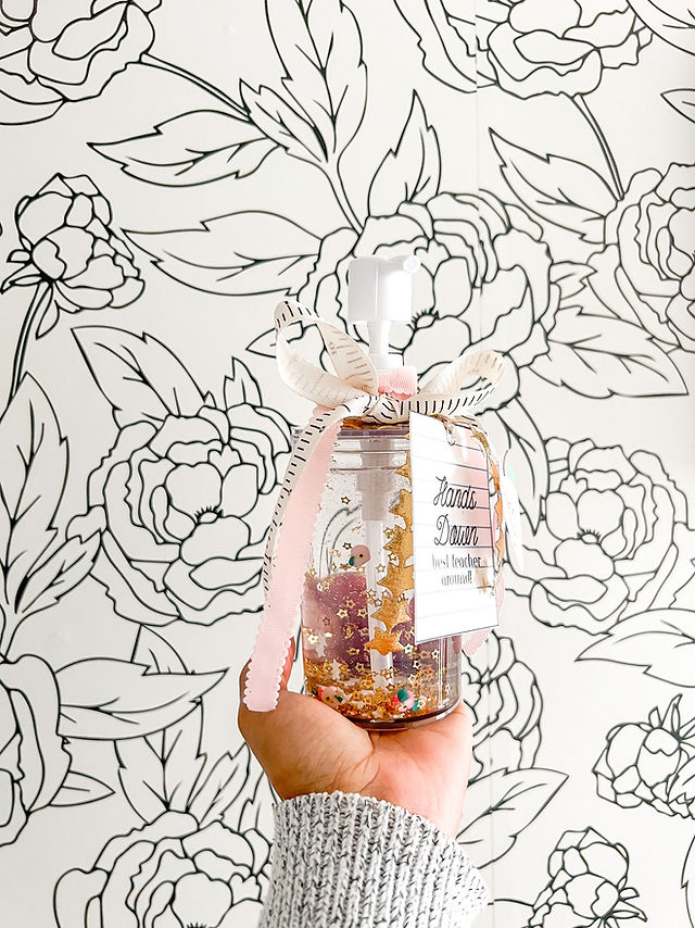 Teacher appreciation hand soap gift free printable