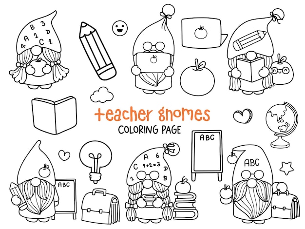 Page teacher coloring pages images