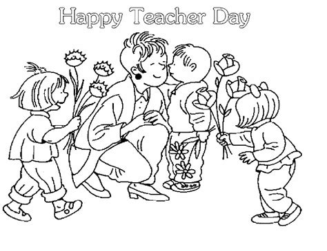 Teacher coloring pages
