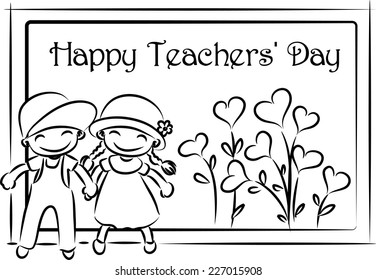 Happy teachers day stock vector royalty free