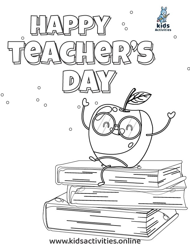 Free printable teachers day coloring pages for preschoolers â kids activities
