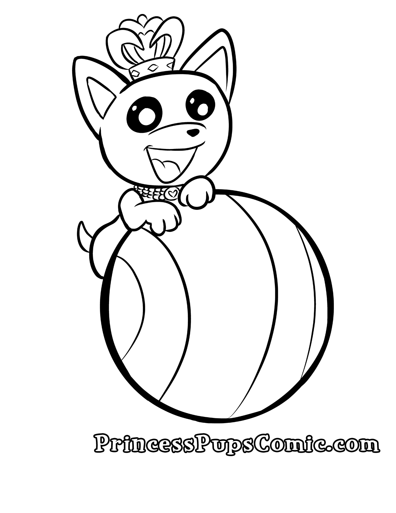 Get ready to color some princess pups