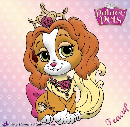 Free printable princess palace pet coloring page of teacup â
