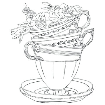 Teacups stacked images â browse photos vectors and video
