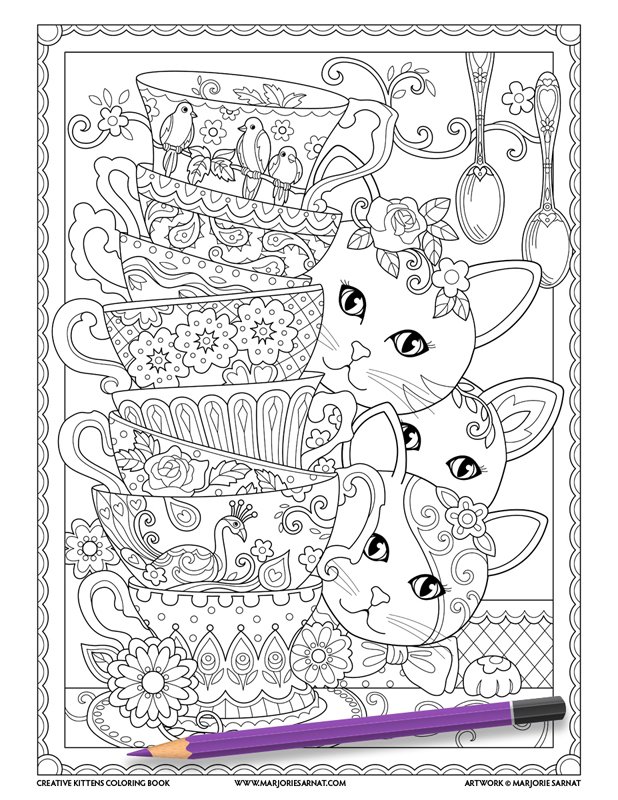Creative kittens â marjorie sarnat design illustration