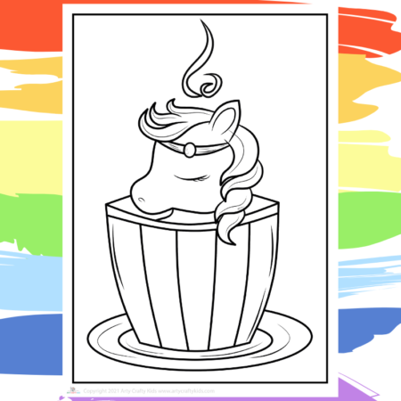 Cute unicorn coloring pages