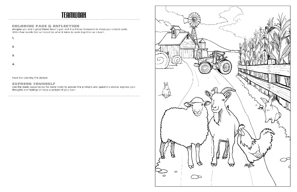 Discover at the barn expressive art coloring activity book â discovery art for youth