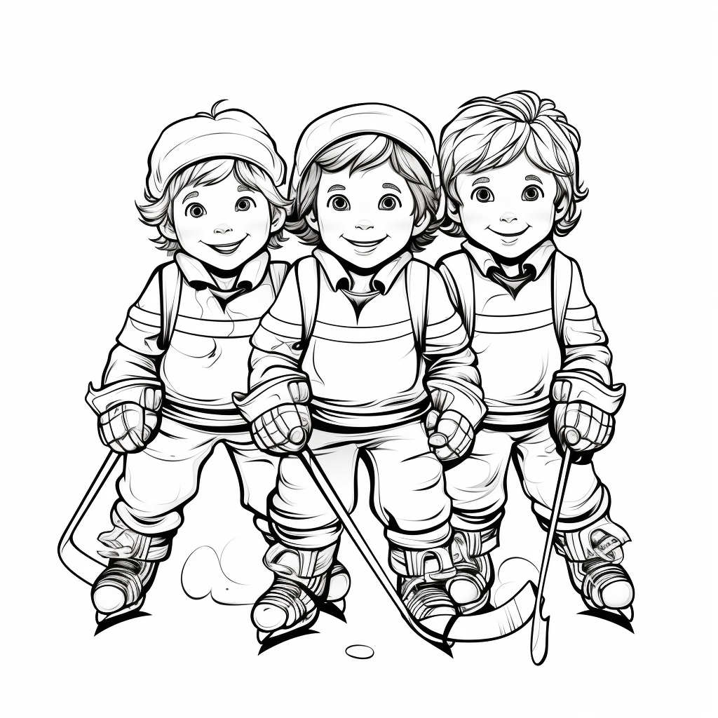 Hockey coloring pages
