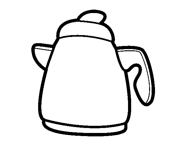 Teapot coloring page