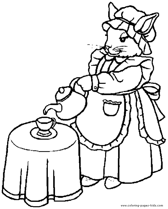 Bunny printable coloring page for kids