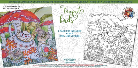 Teapot birds downloadable