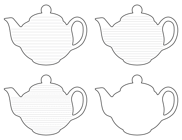 Free printable teapot