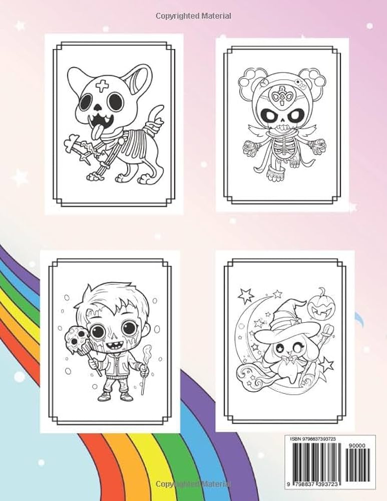 Creepy kawaii coloring book for kids cute horror spooky gothic coloring pages for adults teens and kids publisher torotap books