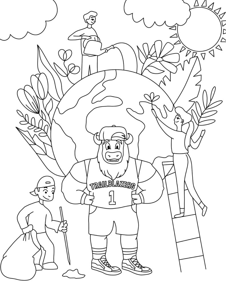 Earth day coloring page university marketing communication utah tech university