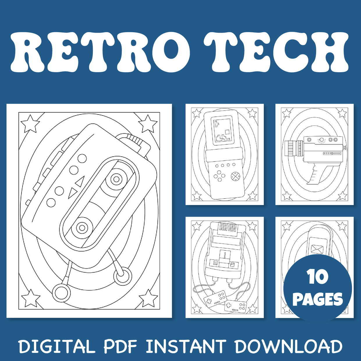 Nostalgia retro technologies such as mobile phone wal