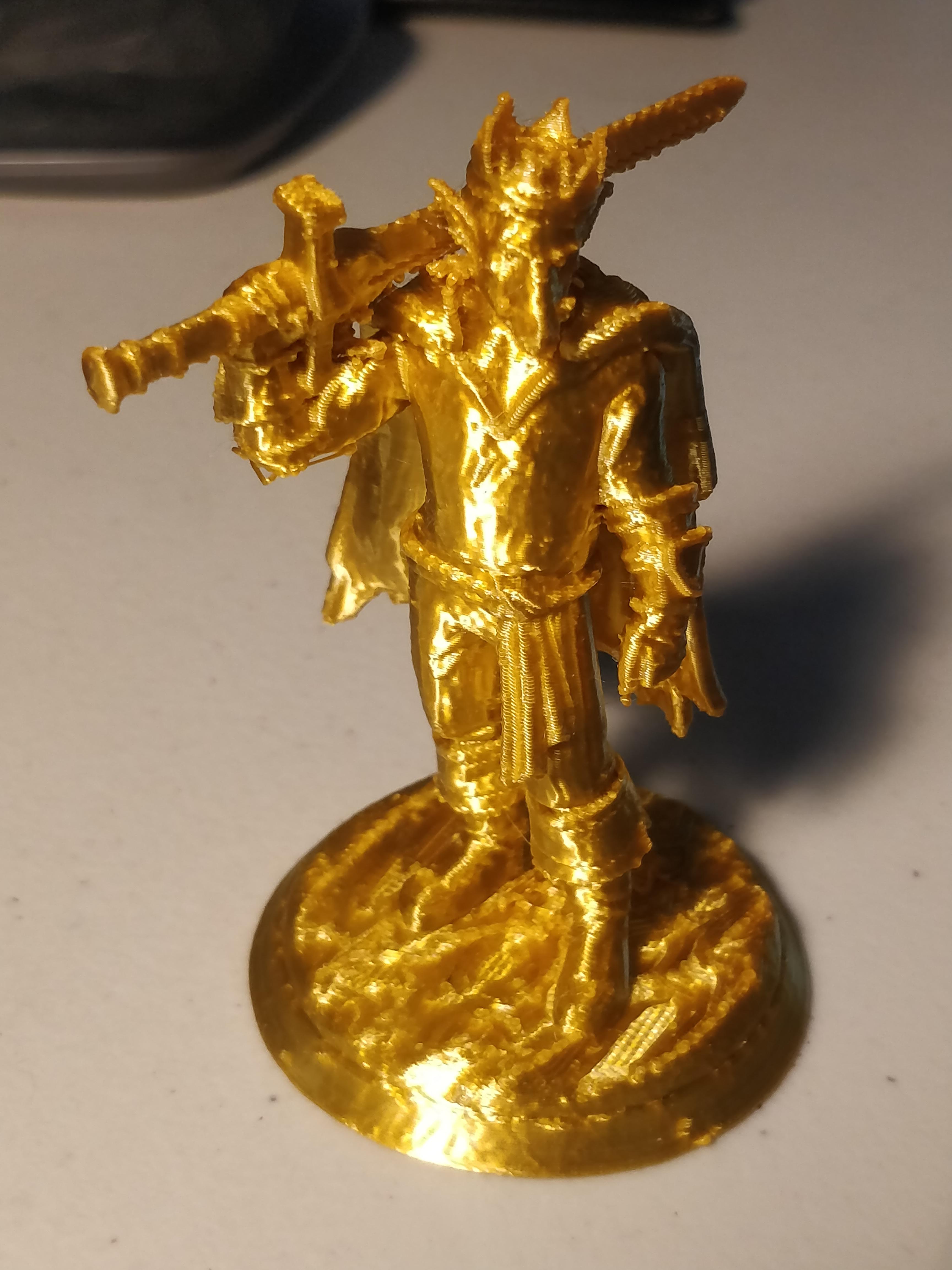 D printed techno figurine rtechnoblade