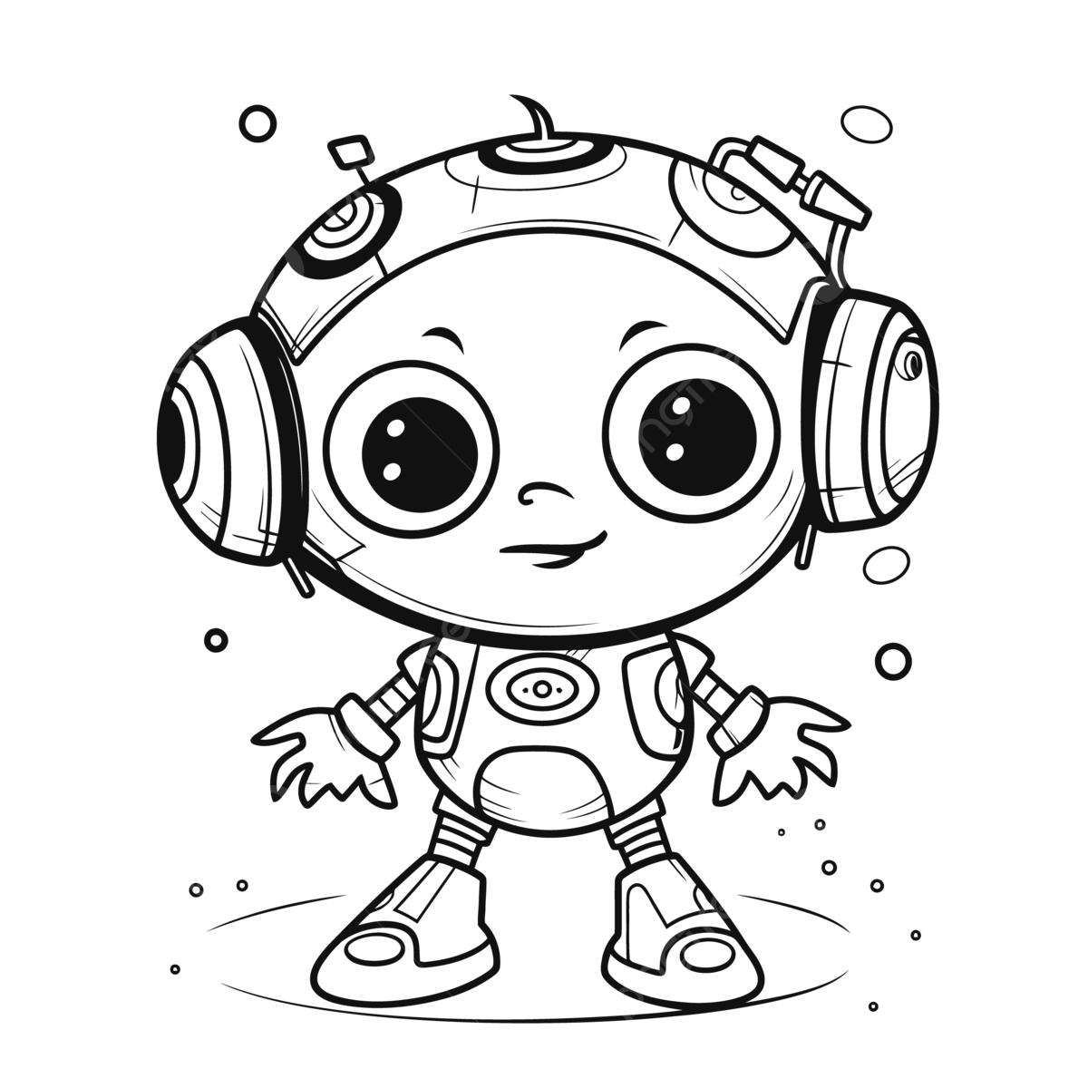 Cute robot coloring pages for toddlers outline sketch drawing vector technoblade drawing technoblade outline technoblade sketch png and vector with transparent background for free download