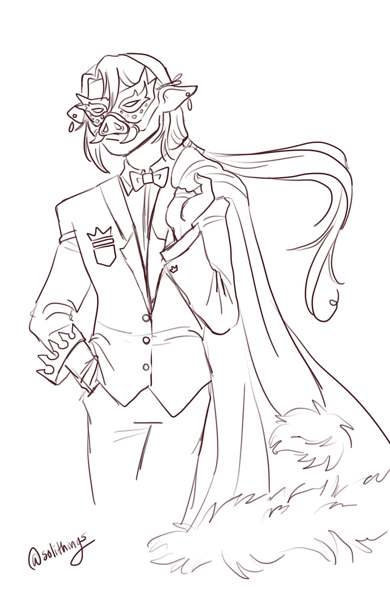 Soleil on x excited for the uping stream from karl the masquerade party looks a lot of fun wip technofanart talesfromthesmp technoblade mcyt httpstcojrihchab x