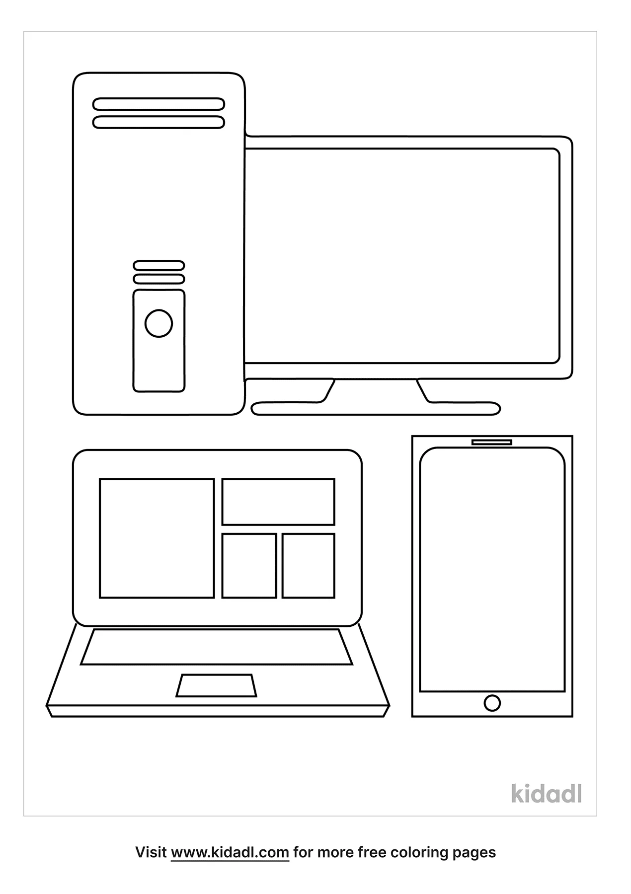 Free technology coloring page coloring page printables