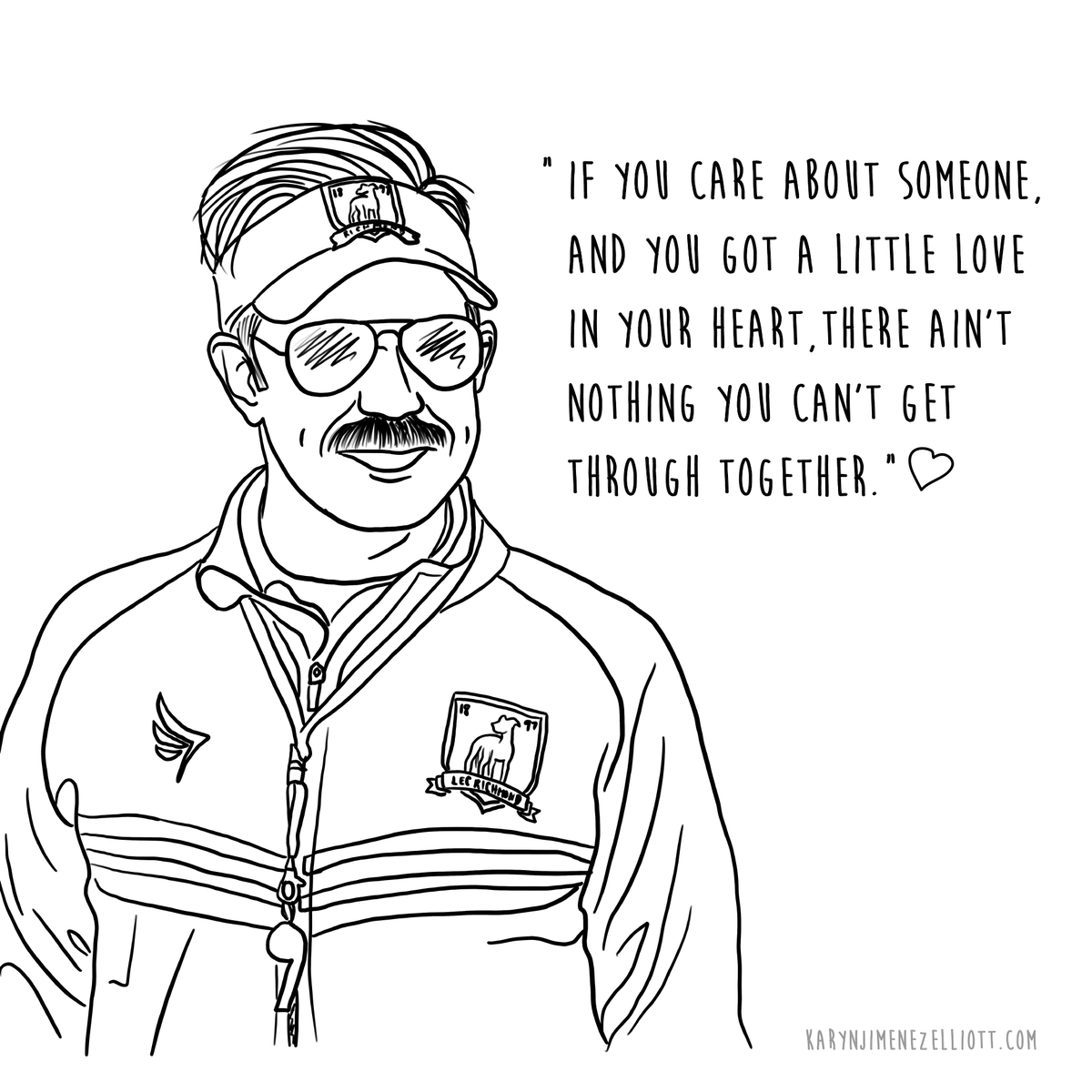 Ted lasso valentines day card by karyn jimenez
