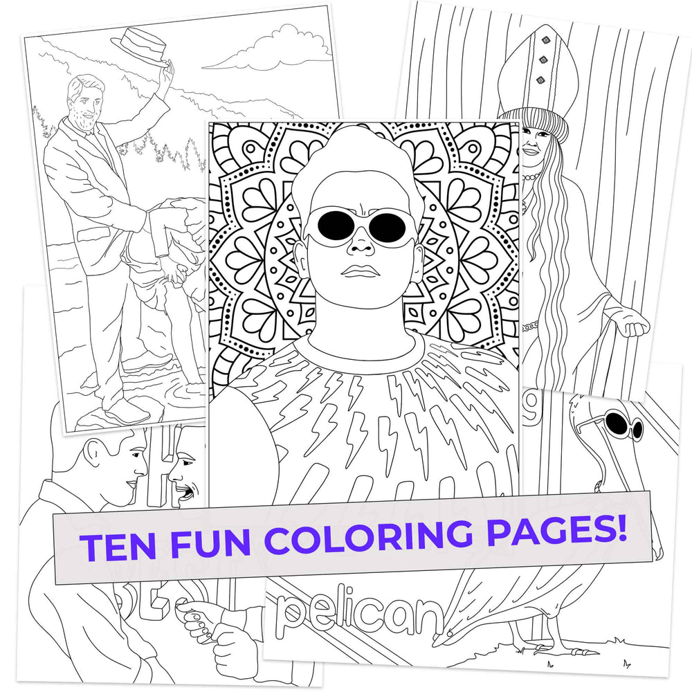 Ted lasso inspired coloring pages pack â pop colors