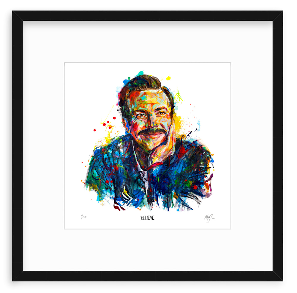 Ted lasso limited edition print by kc artist megh knappenberger