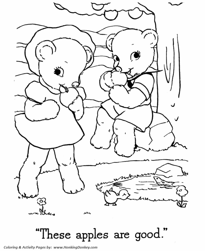 Teddy bear coloring pages free printable boy and girl bear picnic coloring activity pages for pre