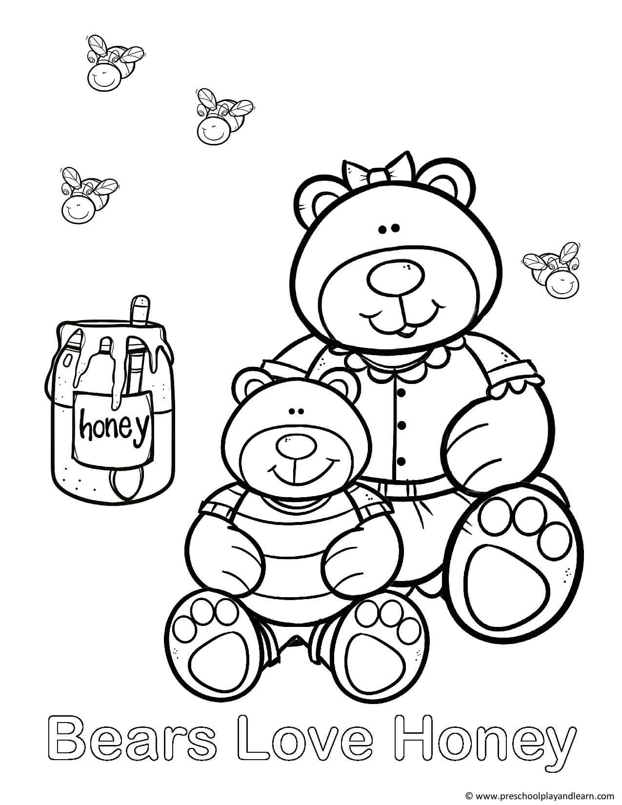 Ð free teddy bear coloring pages