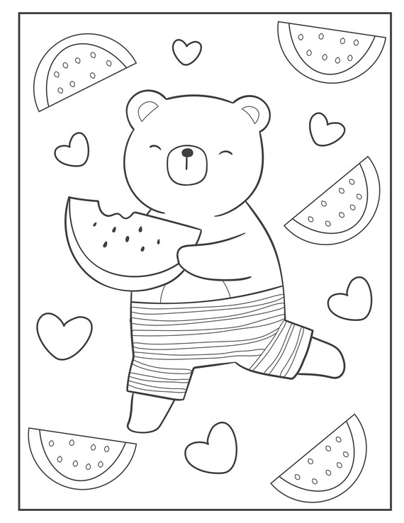 Bear coloring pages