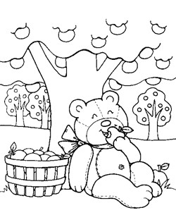 Teddy bears coloring pages all kids network