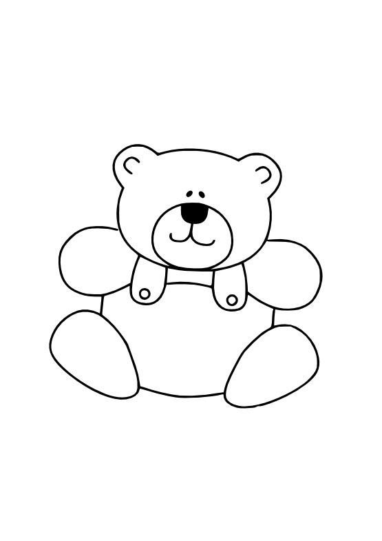 Free printable teddy bear coloring pages for kids