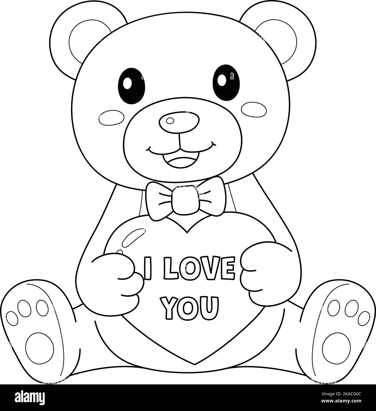 Valentines day teddy black and white stock photos images