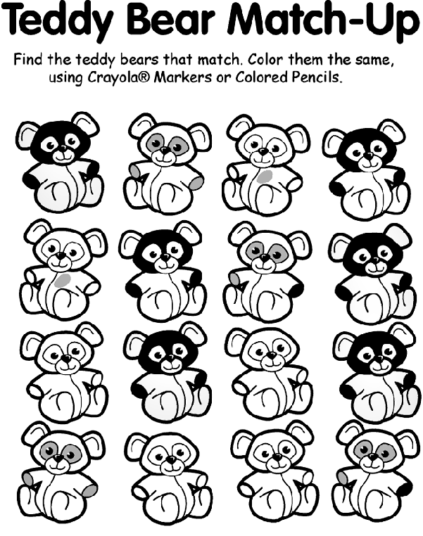 Teddy bear match up