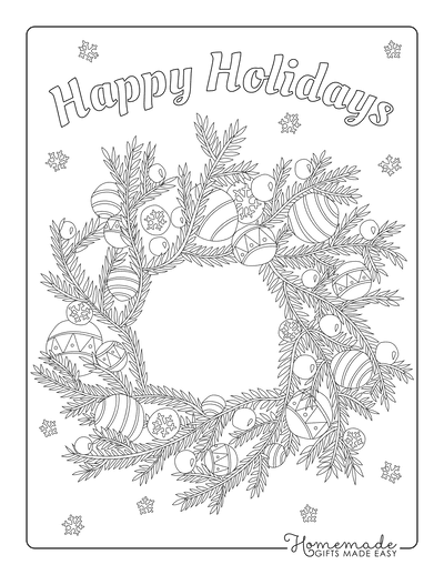 Free printable winter coloring pages for kids adults