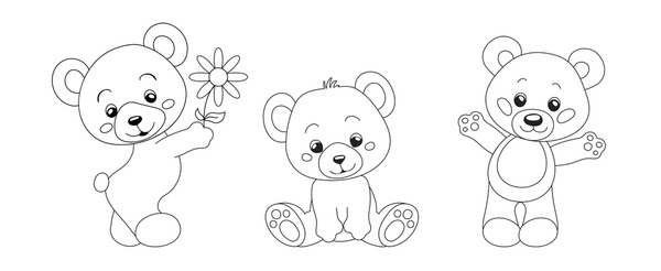Thousand color pages teddy bear royalty